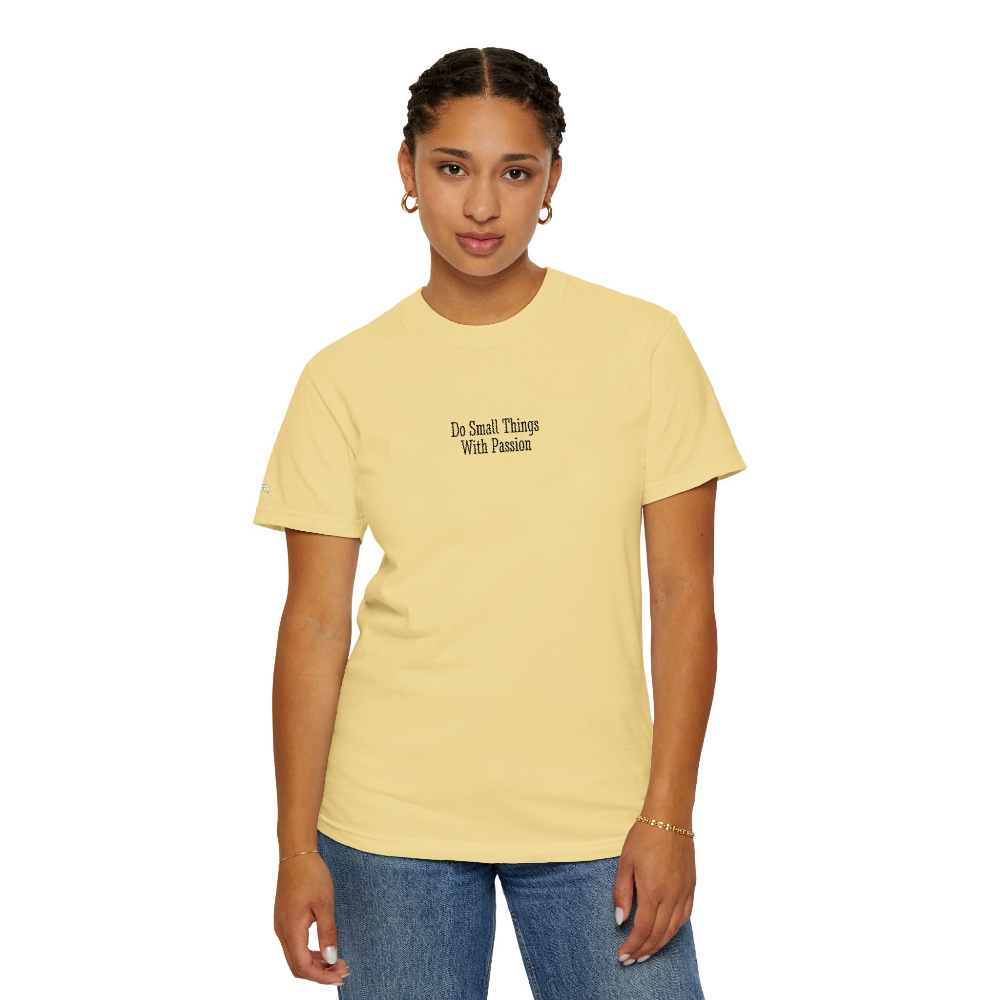 Embroidered Do Small Things with Passion Comfort Colors® T-Shirt
