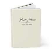 Custom Soft Butter Notebook - 150 Lined Pages & Hard Cover