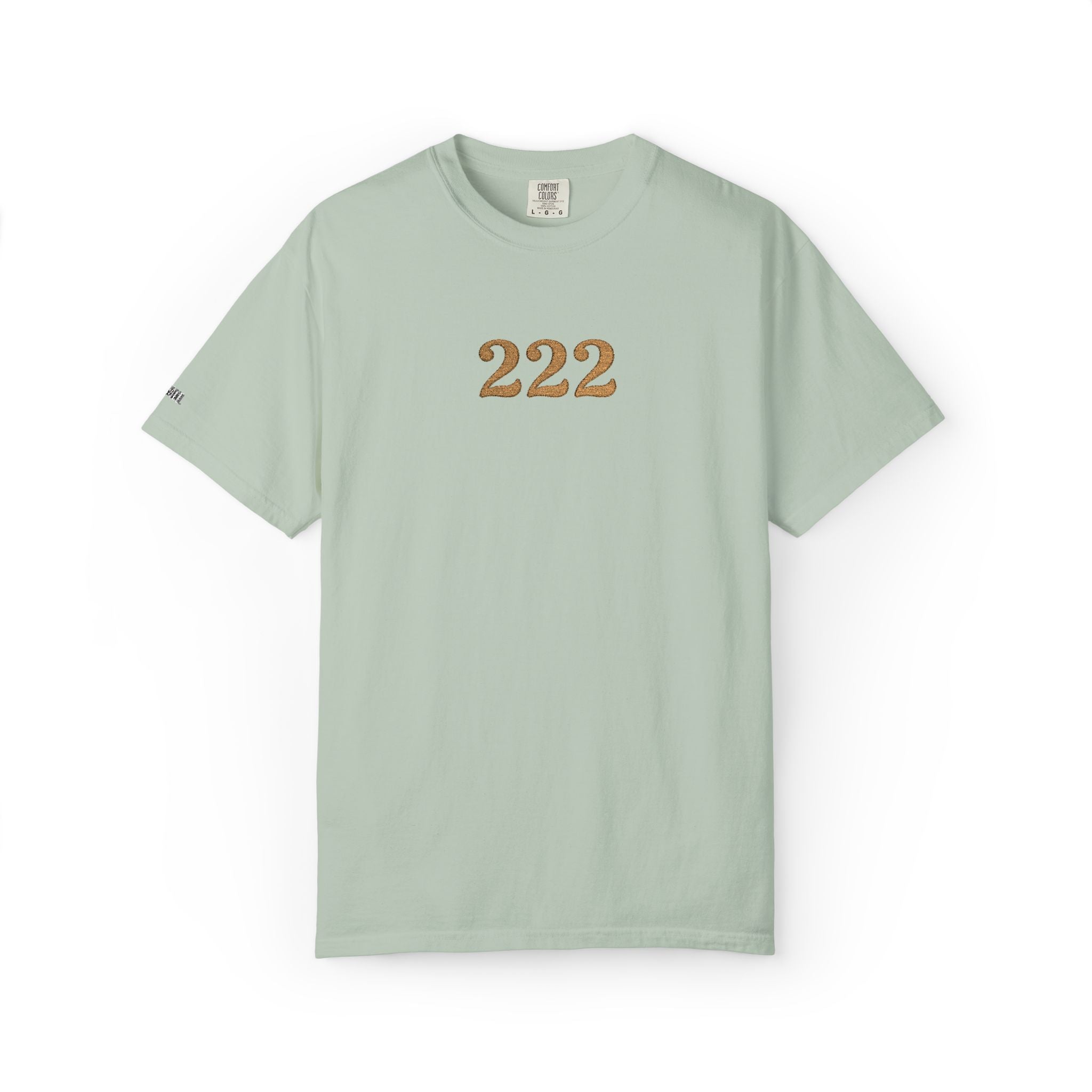 222 Angel Number Embroidered Comfort Colors® T-Shirt