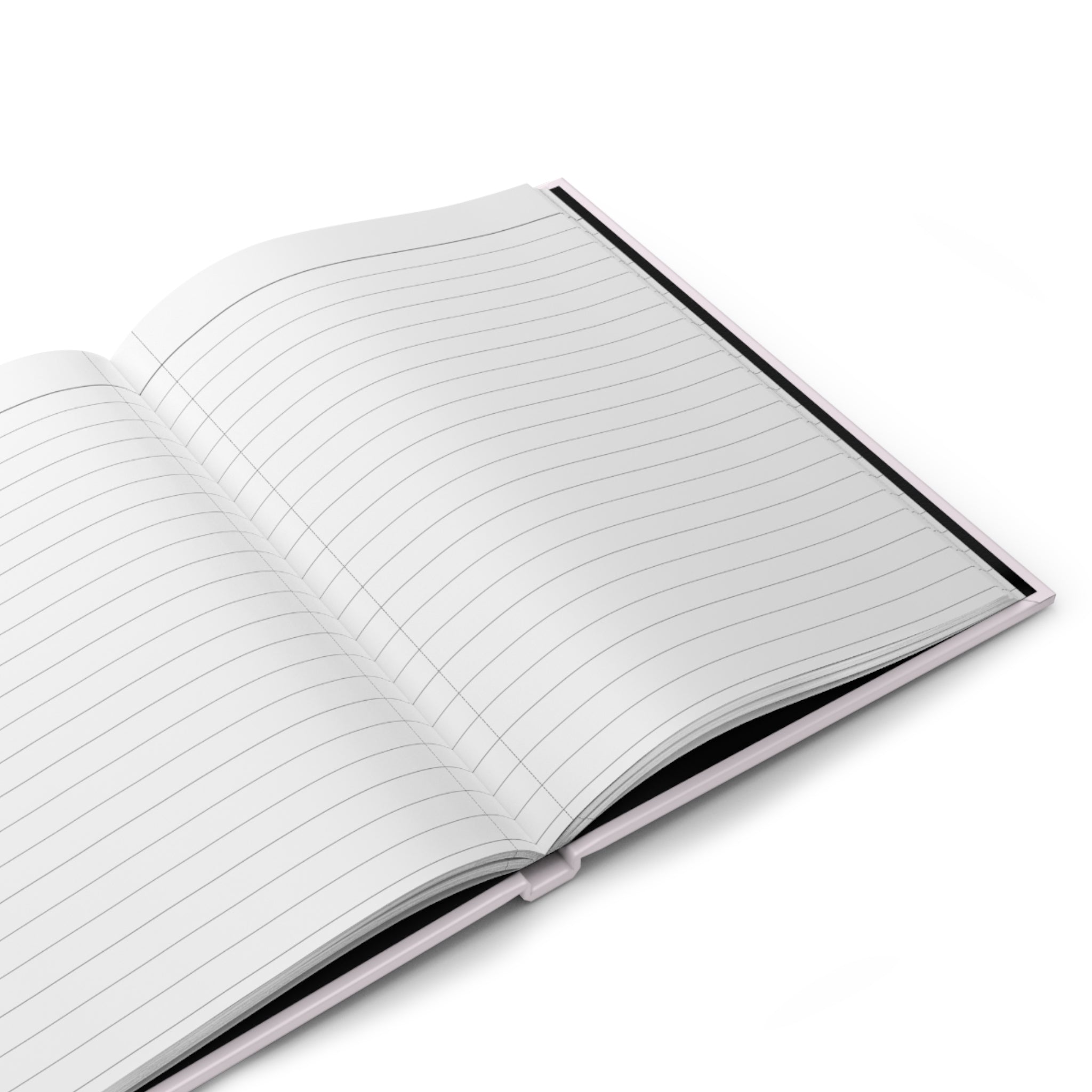 Custom Powder Pink Notebook - 150 Lined Pages & Hard Cover