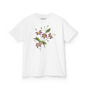 Dark Floral Burgundy Baby Tee