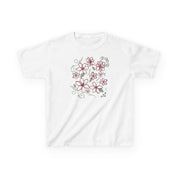 Burgundy Floral Doodle Baby Tee