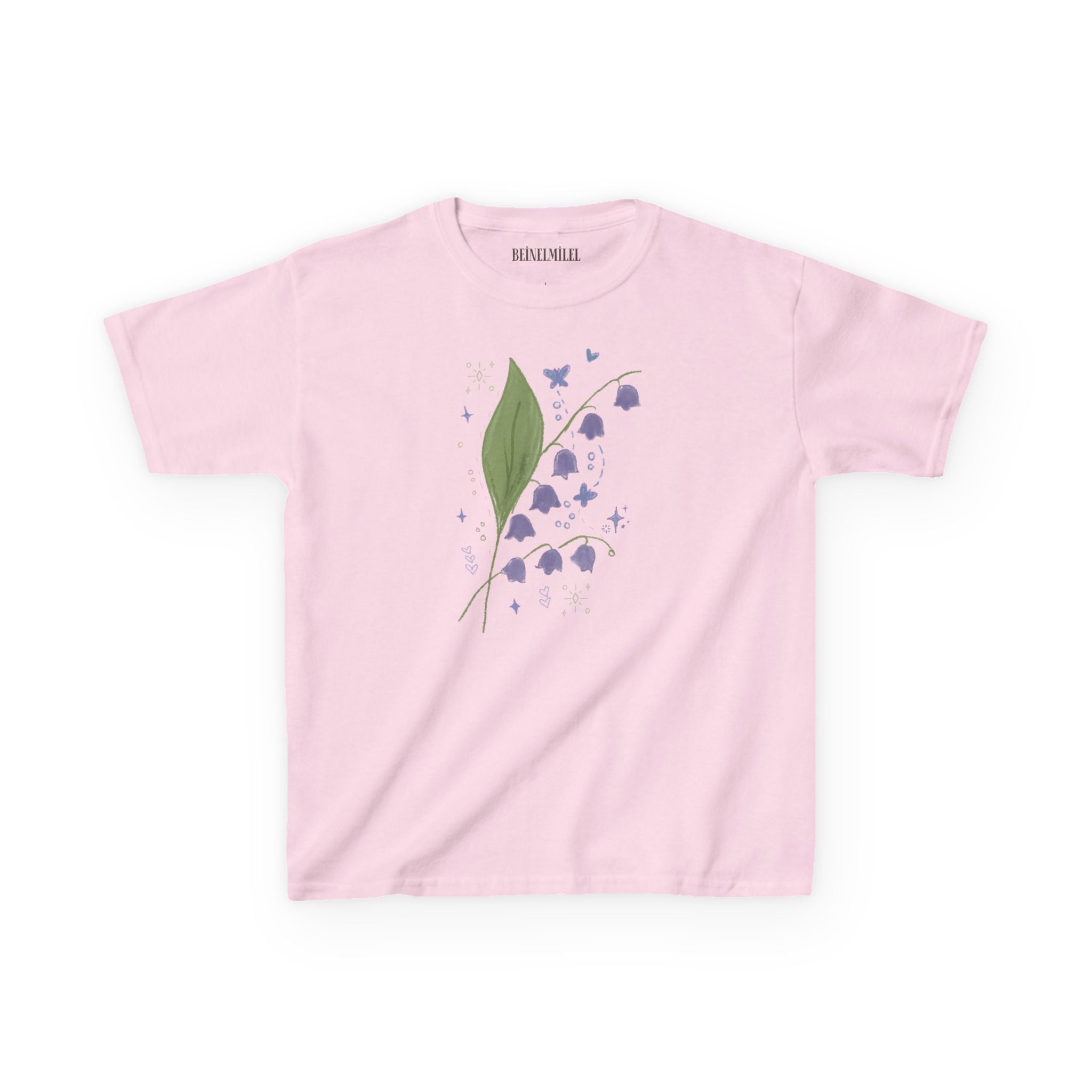 Whimsical Print Lilly of the Valley Baby Tee