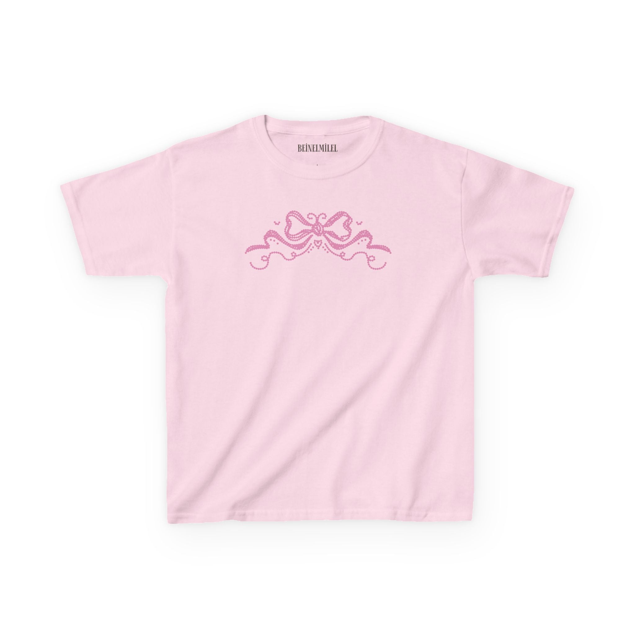 Pink Ribbon Detail Baby Tee