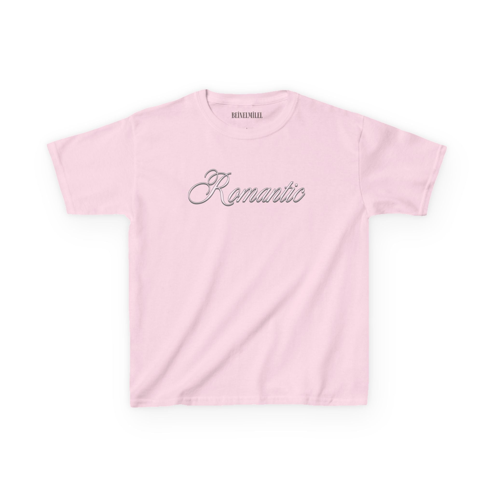 Romantic - Cursive Slogan Baby Tee