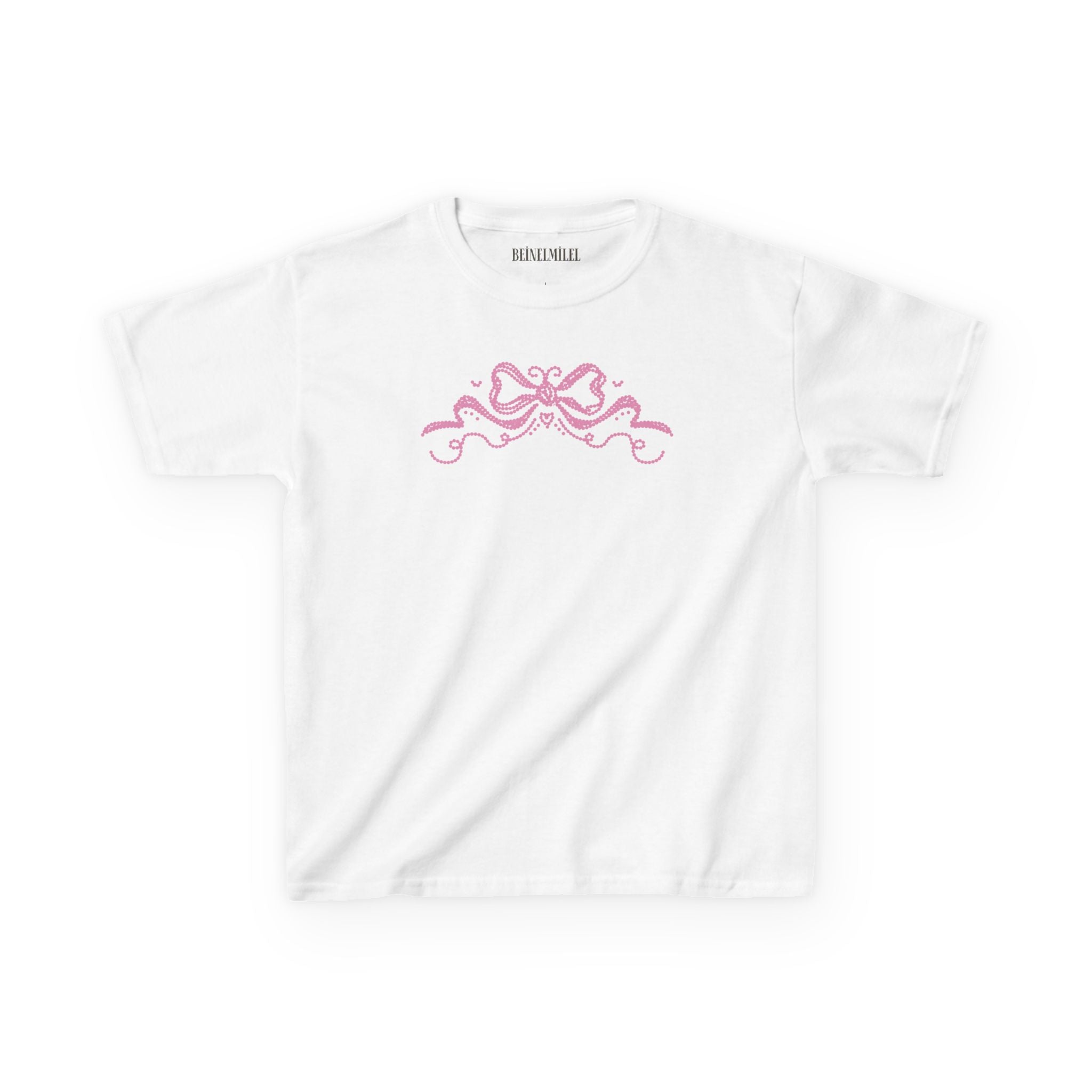 Pink Ribbon Detail Baby Tee
