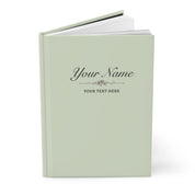 Custom Sage Green Notebook - 150 Lined Pages & Hard Cover
