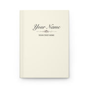 Custom Soft Butter Notebook - 150 Lined Pages & Hard Cover