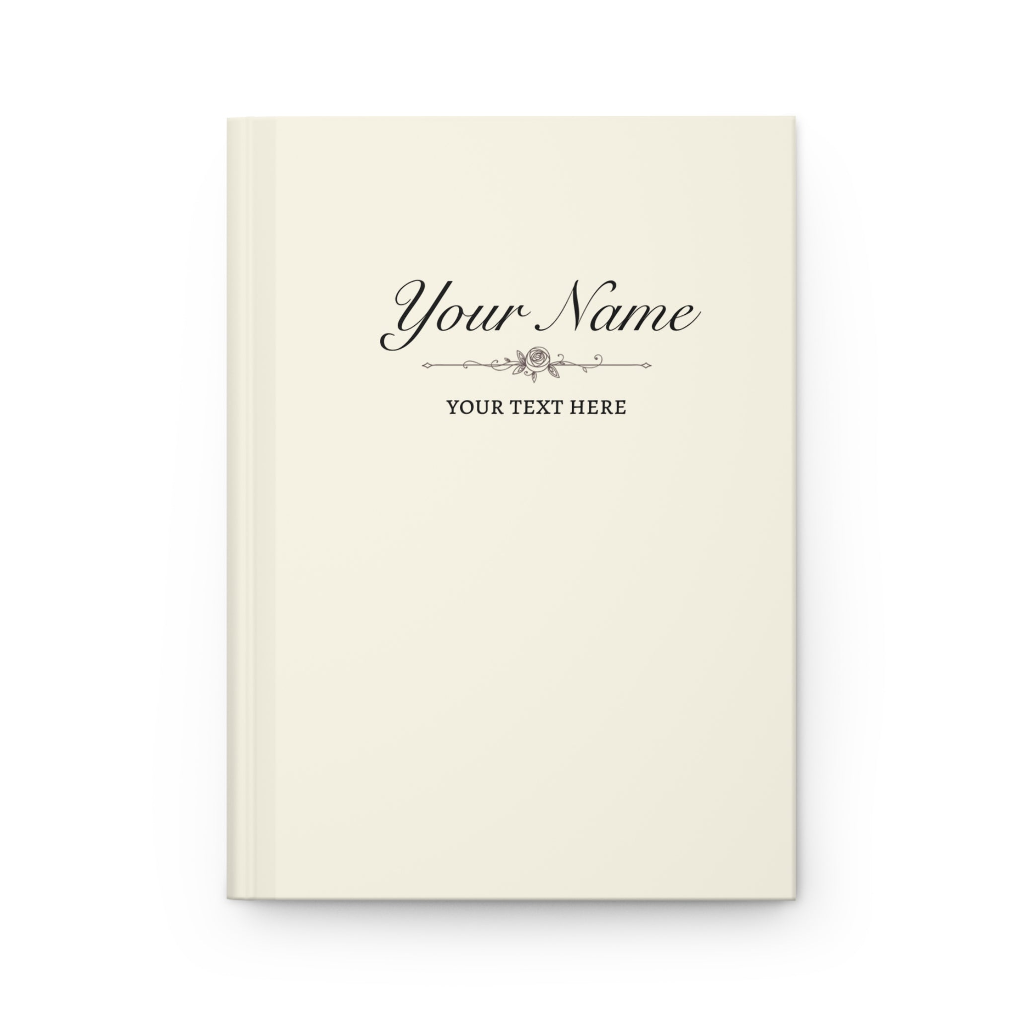 Custom Soft Butter Notebook - 150 Lined Pages & Hard Cover