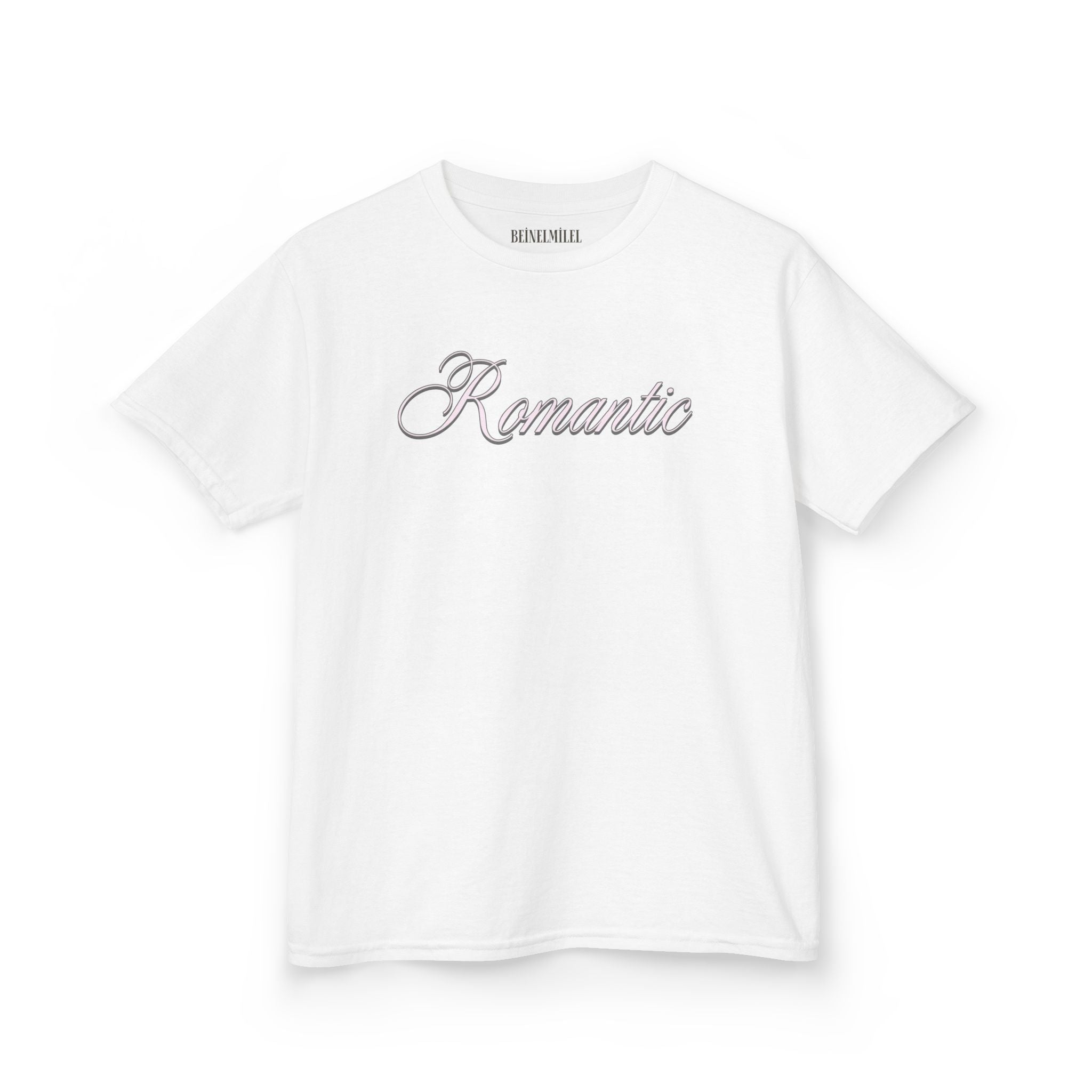 Romantic - Cursive Slogan Baby Tee