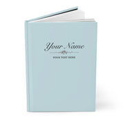 Custom Baby Blue Notebook - 150 Lined Pages & Hard Cover