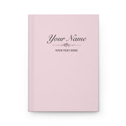 Custom Rose Quartz Pink Notebook - 150 Lined Pages & Hard Cover