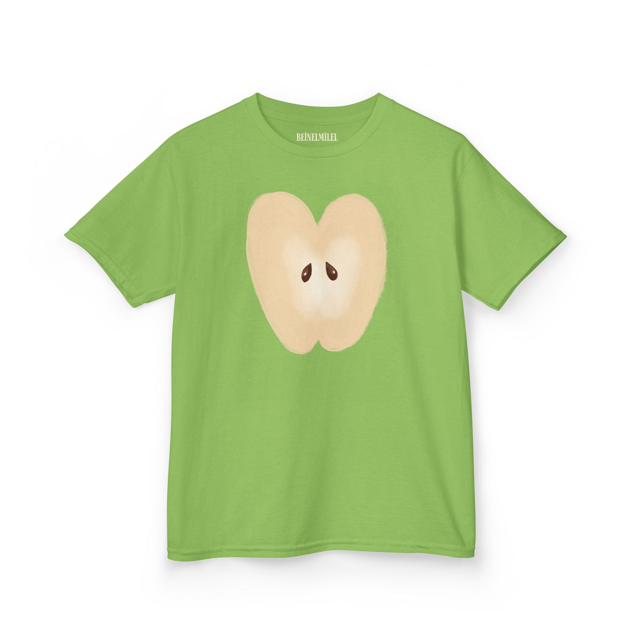 Apple Slice Baby Tee – Green & Red Fruit Graphic