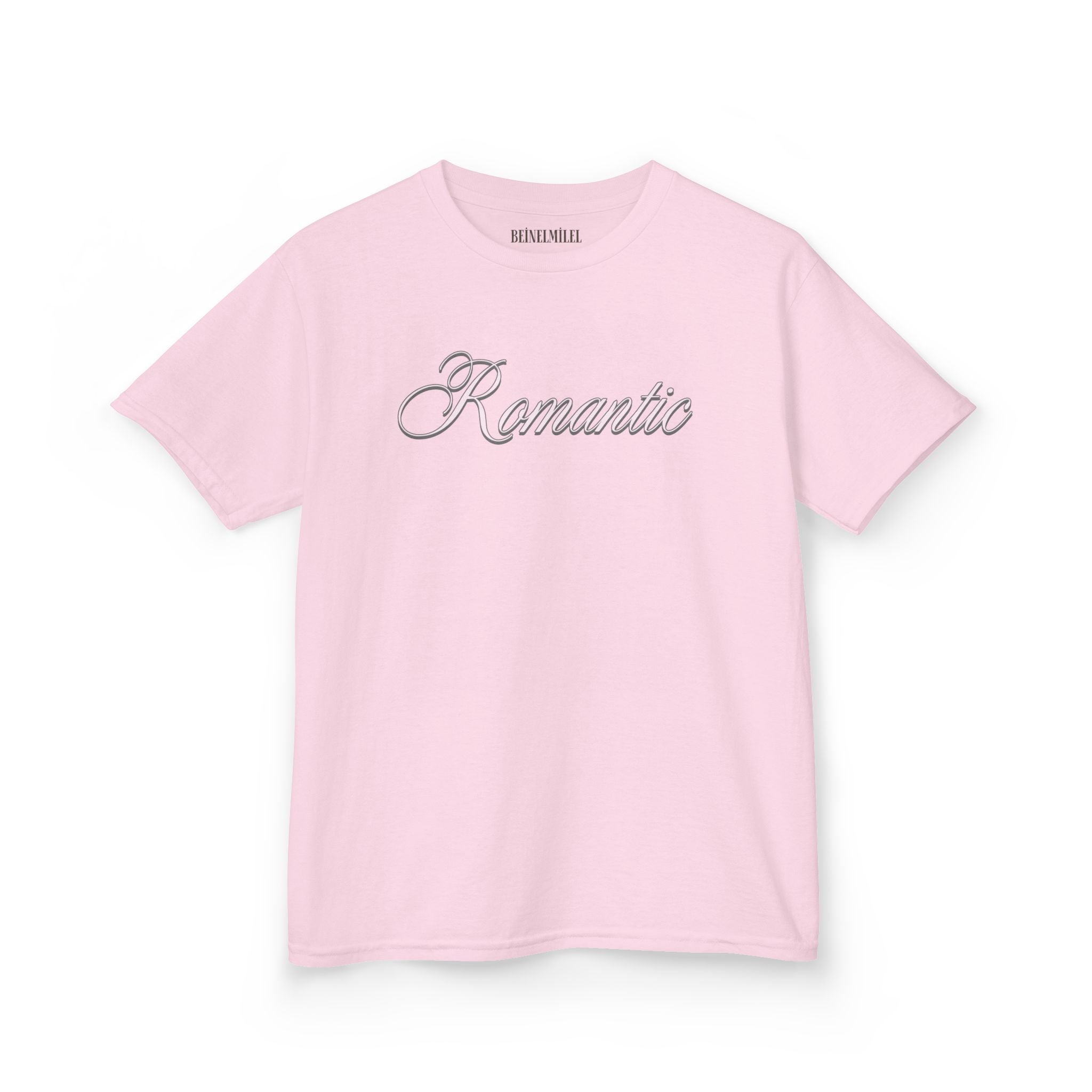 Romantic - Cursive Slogan Baby Tee