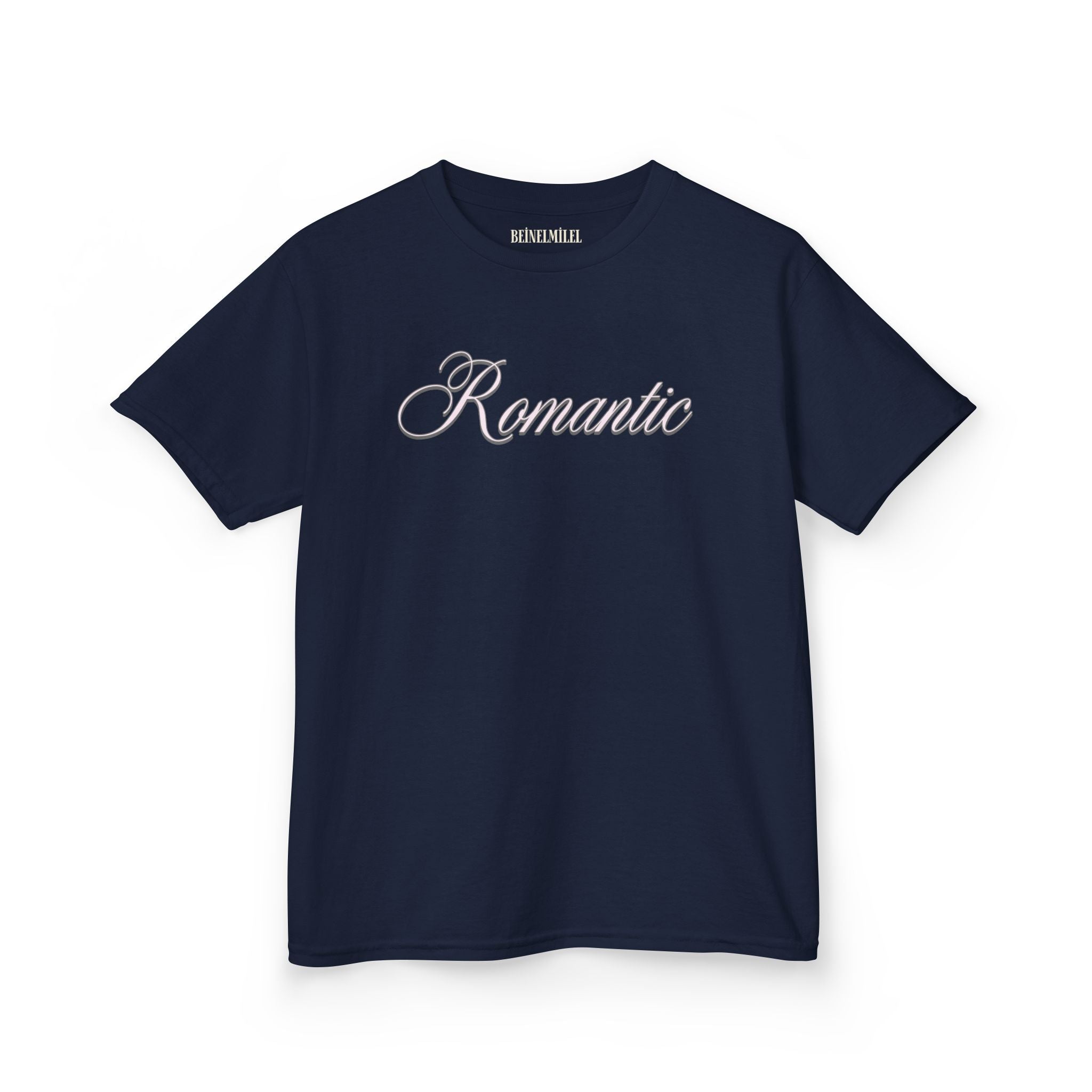 Romantic - Cursive Slogan Baby Tee