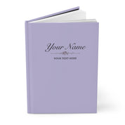 Custom Lavender Notebook - 150 Lined Pages & Hard Cover
