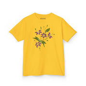 Dark Floral Burgundy Baby Tee