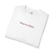 Embroidered Cherry Baby Comfort Colors® T-Shirt