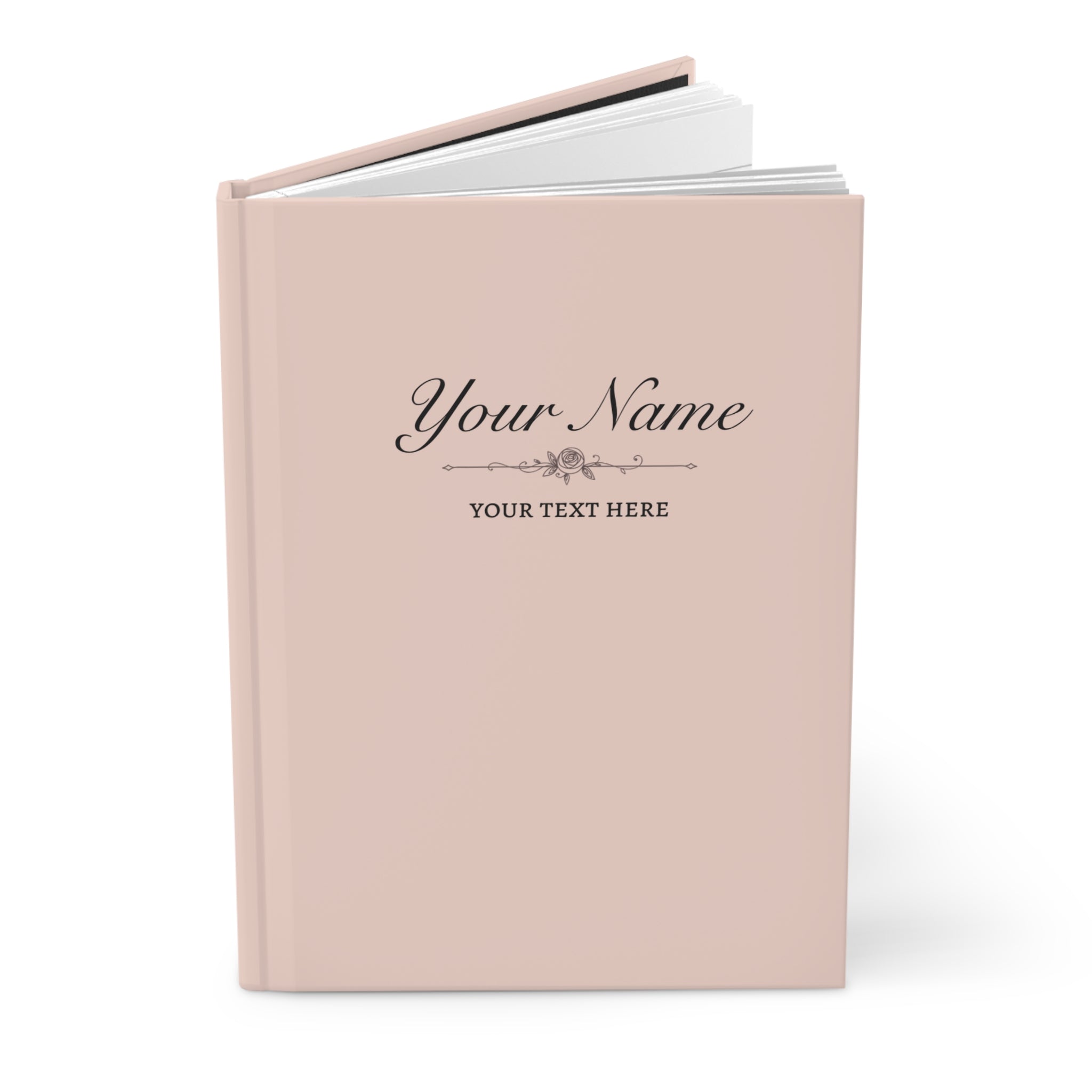 Custom Peach Puff Notebook - 150 Lined Pages & Hard Cover
