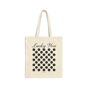 Lucky Polka Dots Canvas Tote Bag