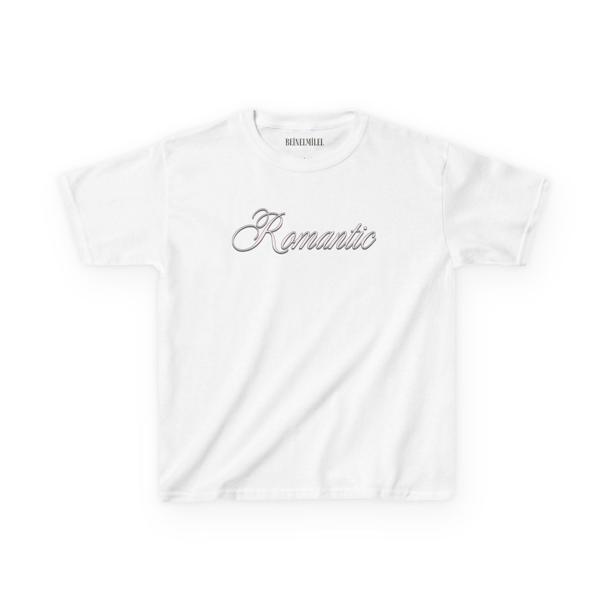 Romantic - Cursive Slogan Baby Tee