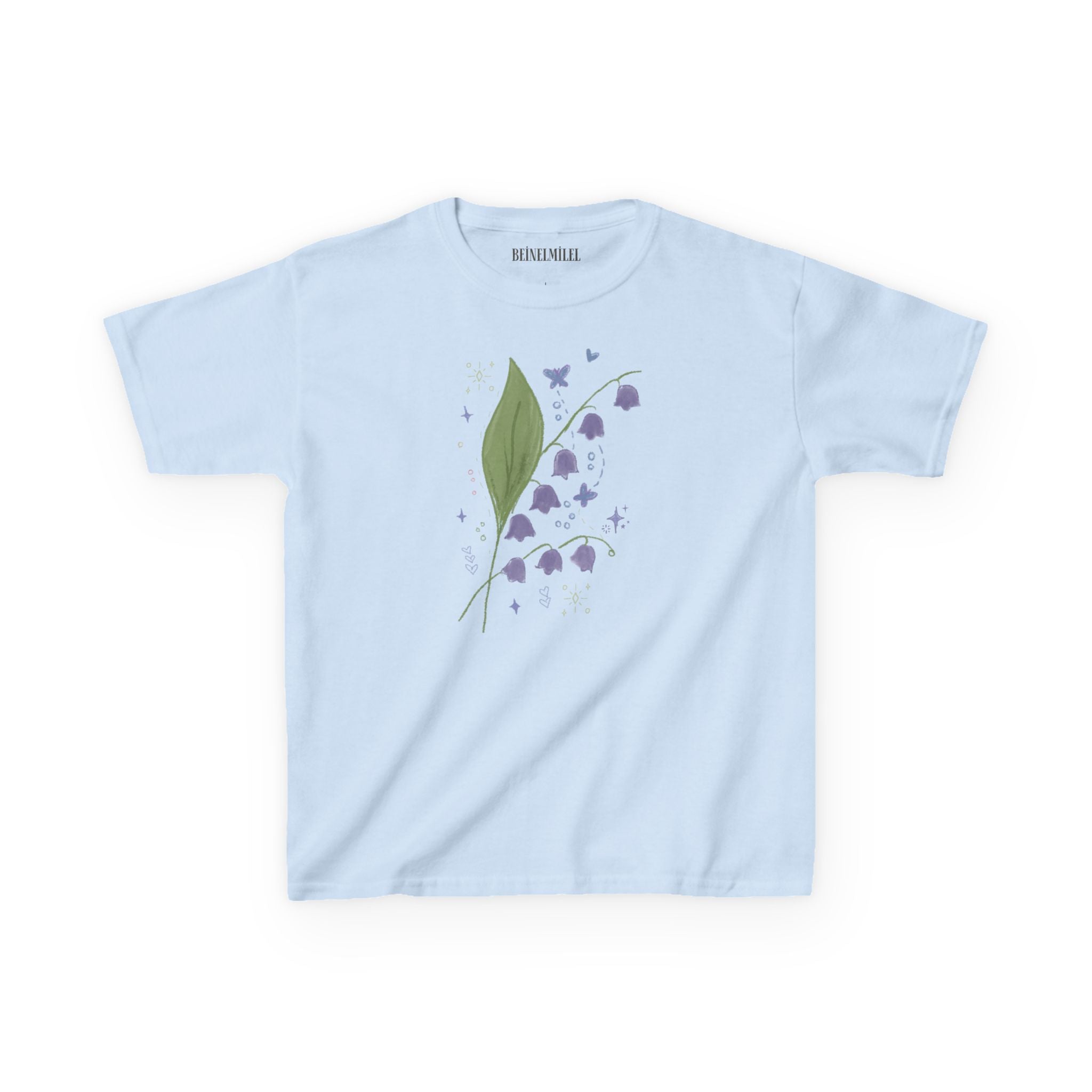 Whimsical Print Lilly of the Valley Baby Tee
