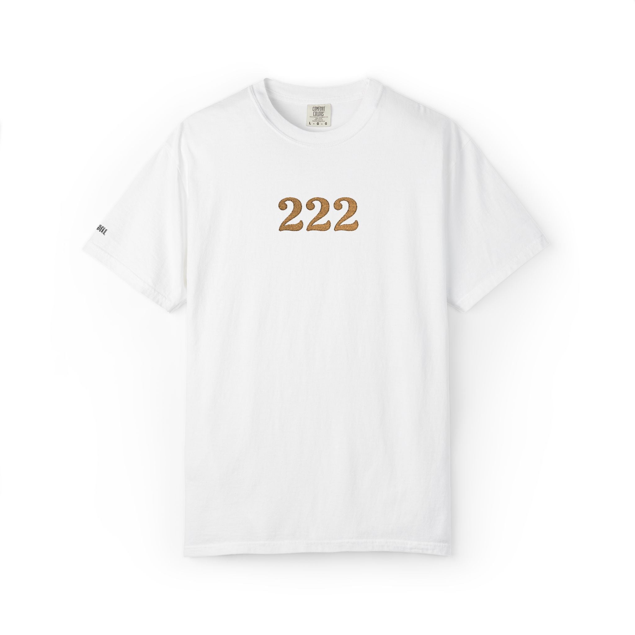 222 Angel Number Embroidered Comfort Colors® T-Shirt