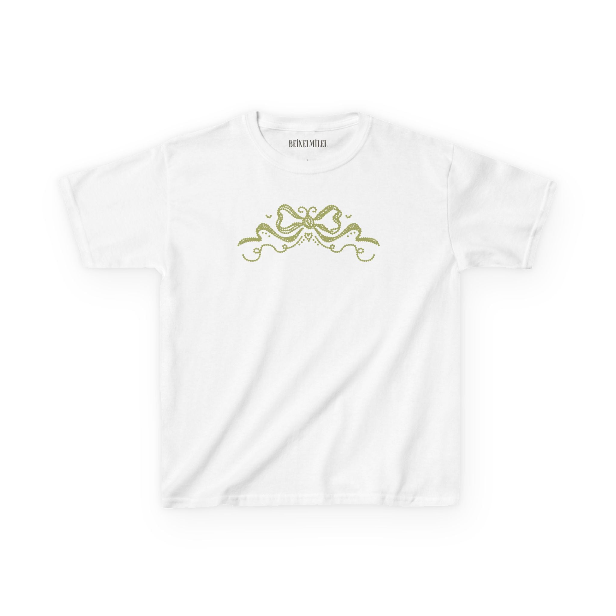 Yellow Ribbon Detail Baby Tee