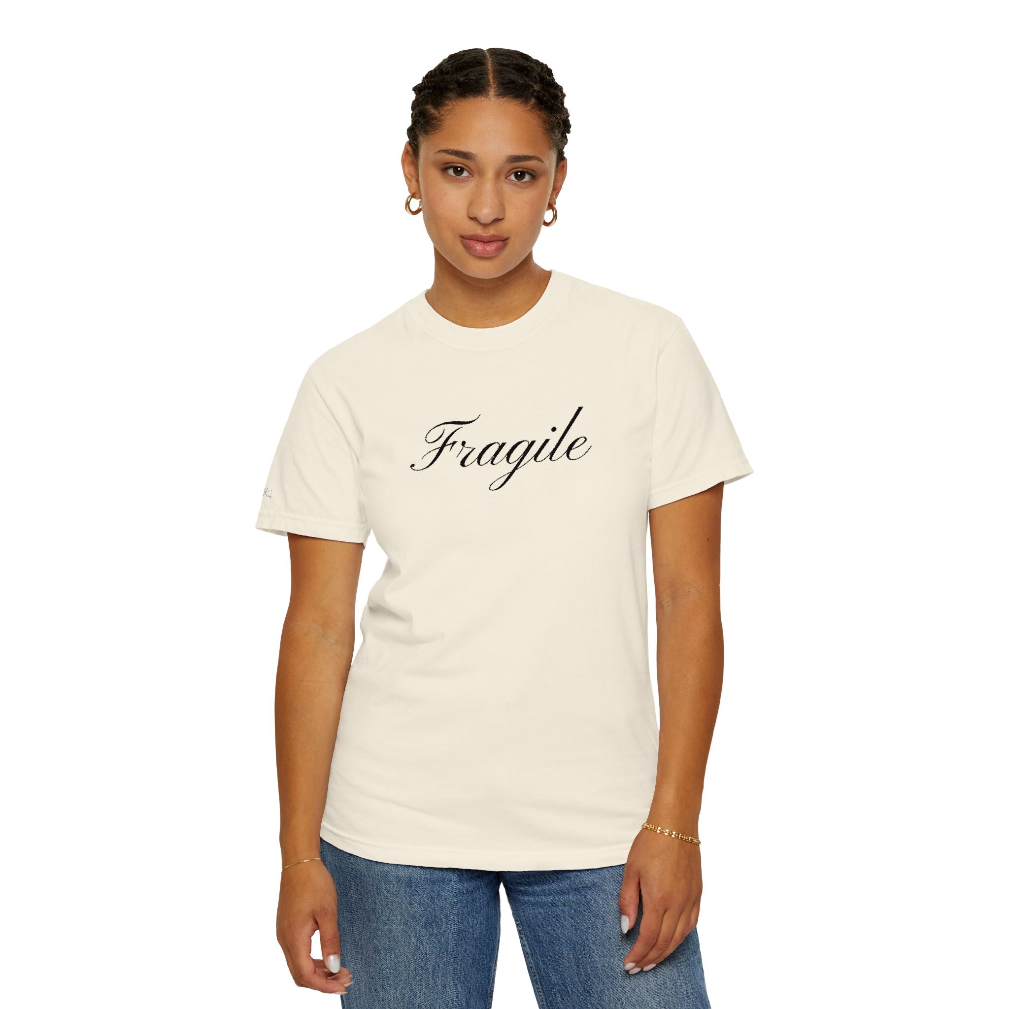 Embroidered Fragile Comfort Colors® T-Shirt