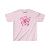 Pink flower baby tee