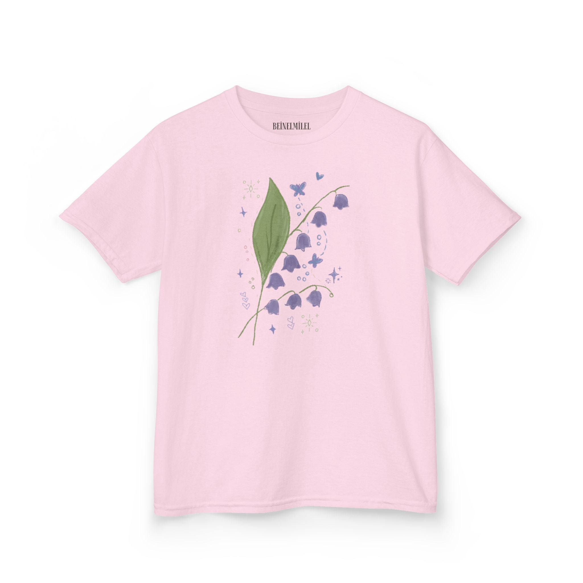 Whimsical Print Lilly of the Valley Baby Tee