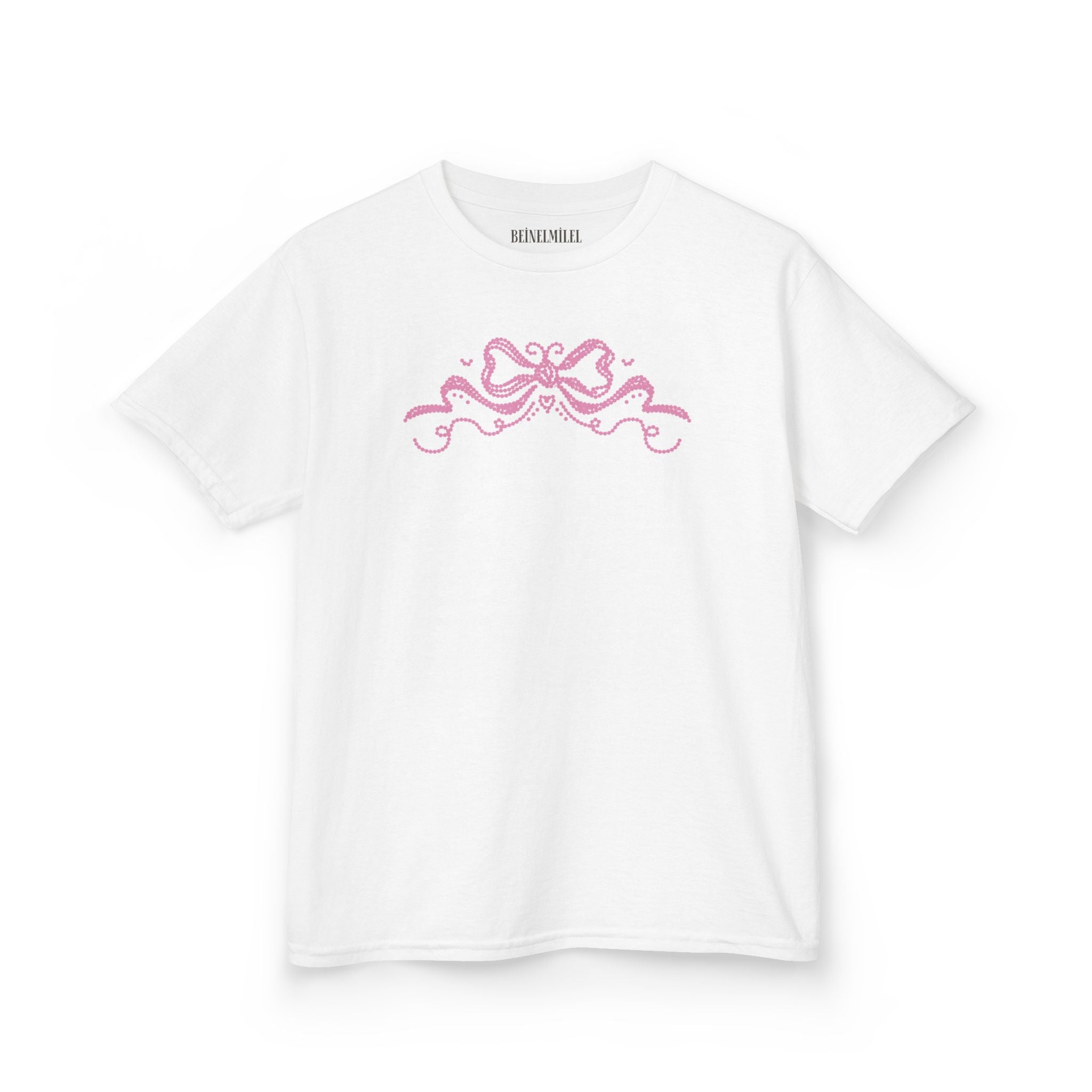 Pink Ribbon Detail Baby Tee