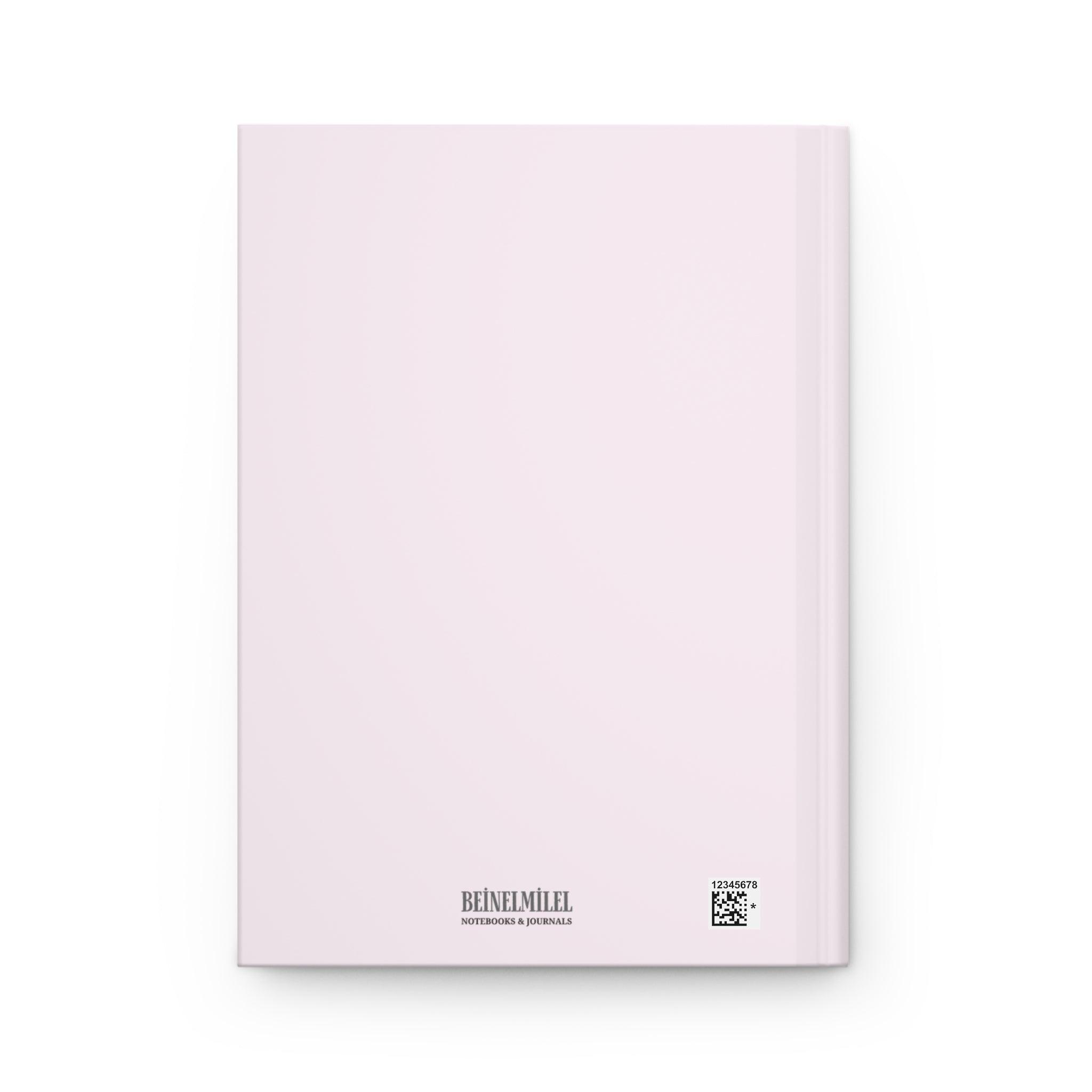 Custom Powder Pink Notebook - 150 Lined Pages & Hard Cover