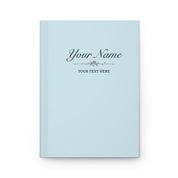 Custom Baby Blue Notebook - 150 Lined Pages & Hard Cover