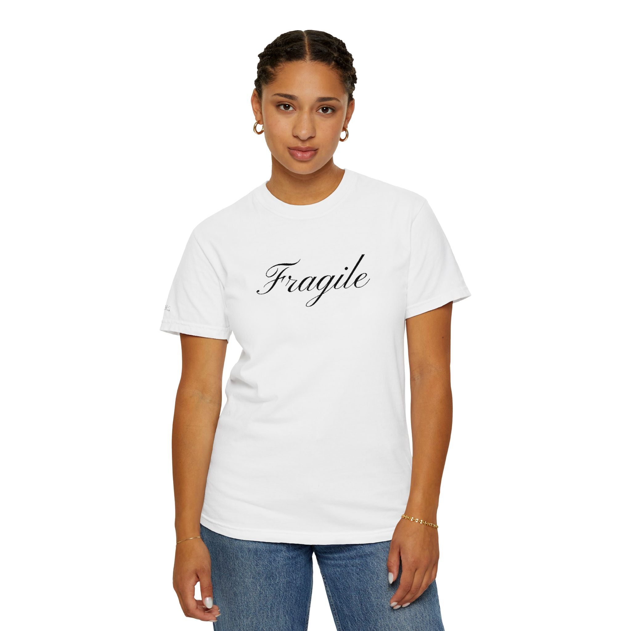 Embroidered Fragile Comfort Colors® T-Shirt