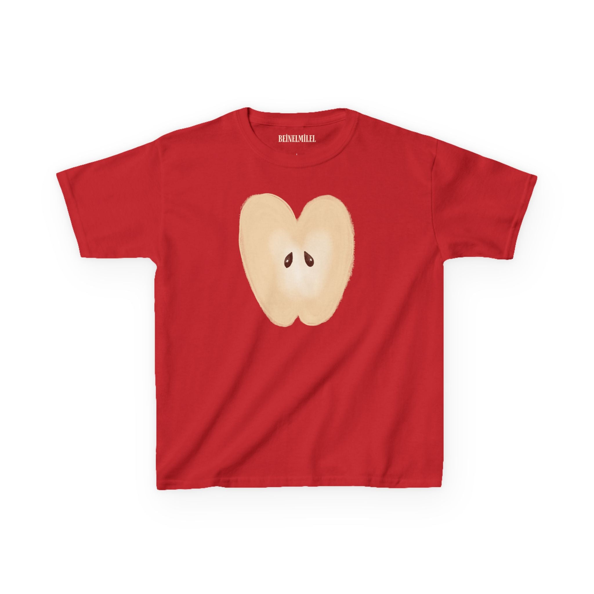 Apple Slice Baby Tee – Green & Red Fruit Graphic