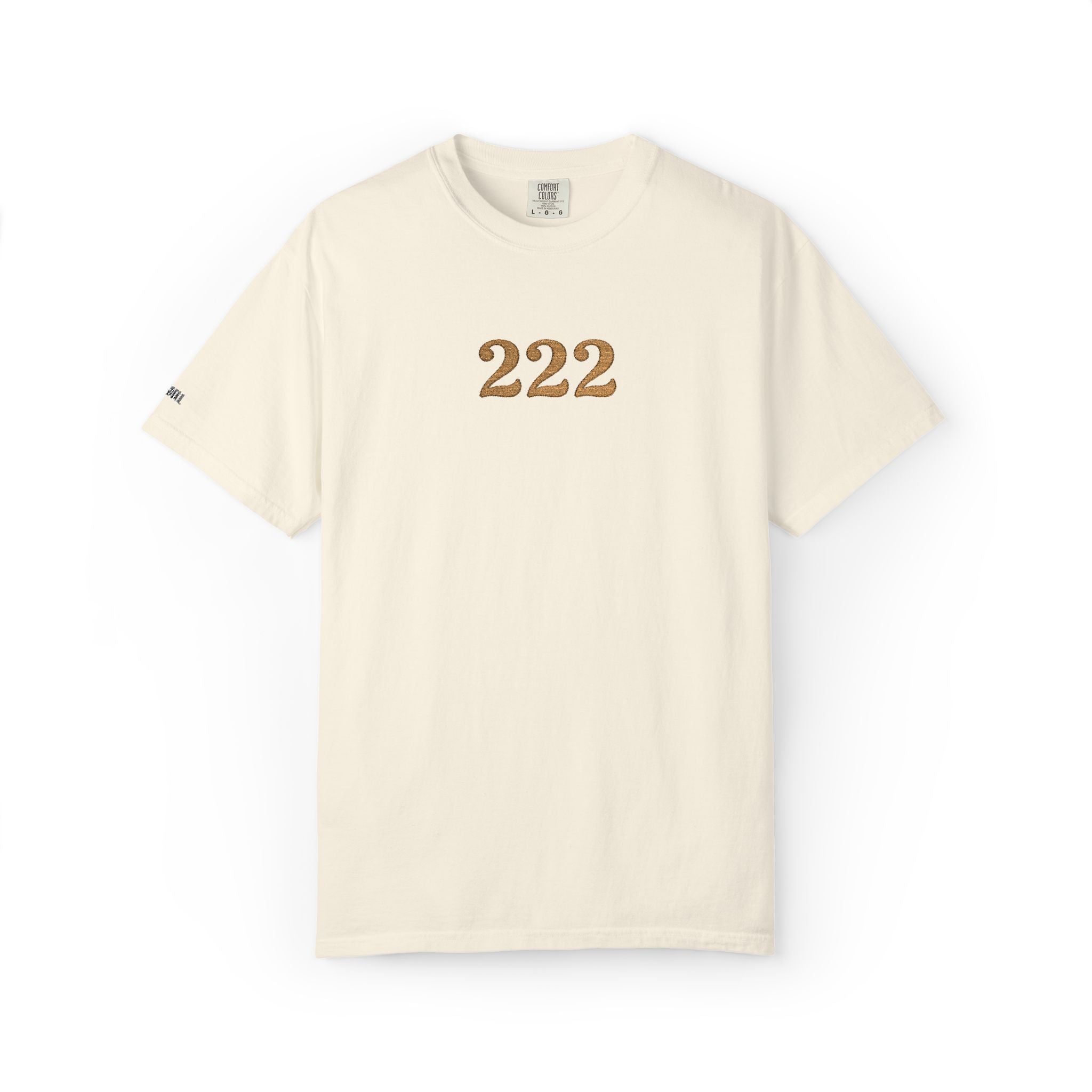 222 Angel Number Embroidered Comfort Colors® T-Shirt