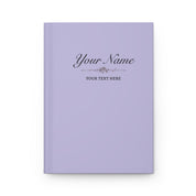 Custom Lavender Notebook - 150 Lined Pages & Hard Cover