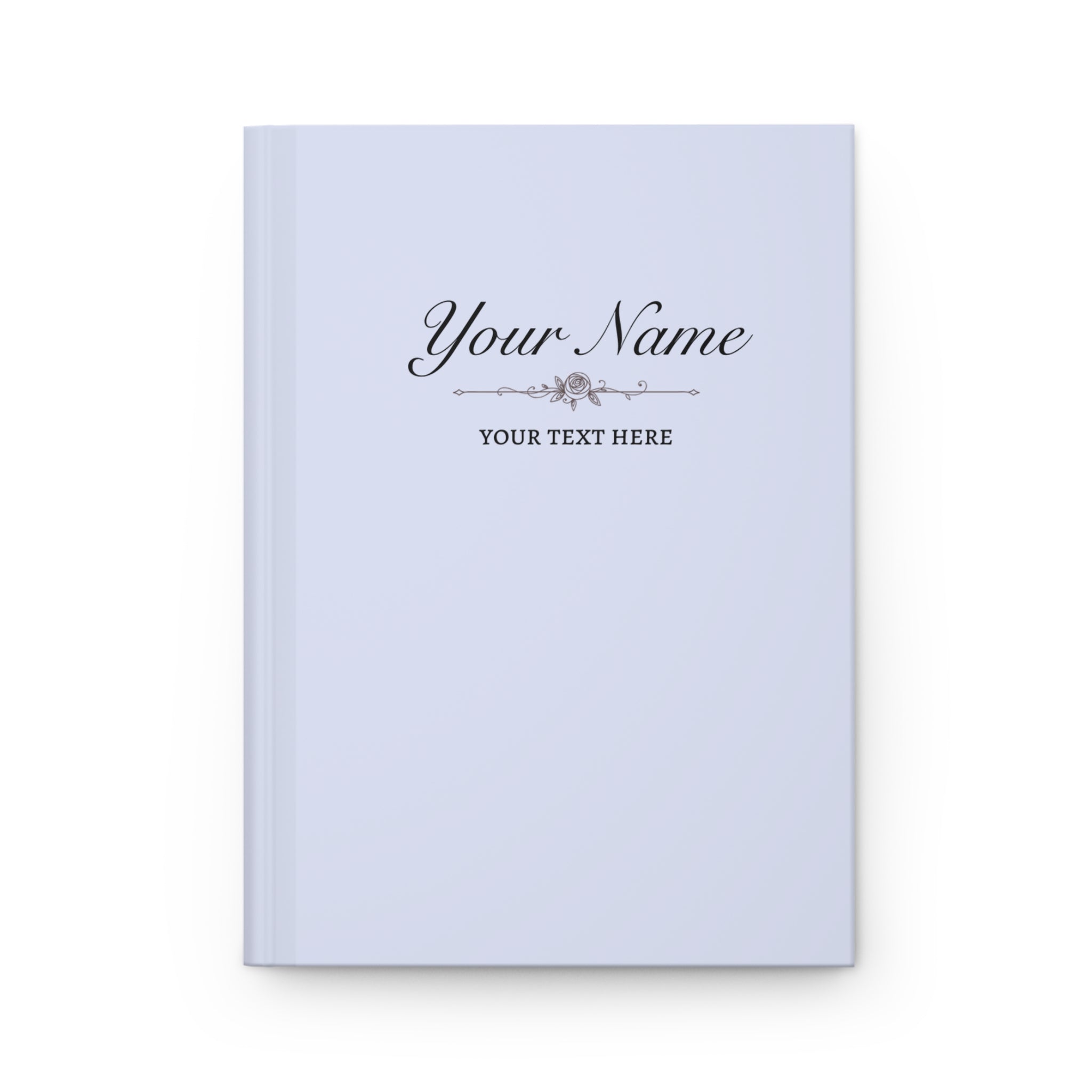 Custom Lilac Notebook - 150 Lined Pages & Hard Cover