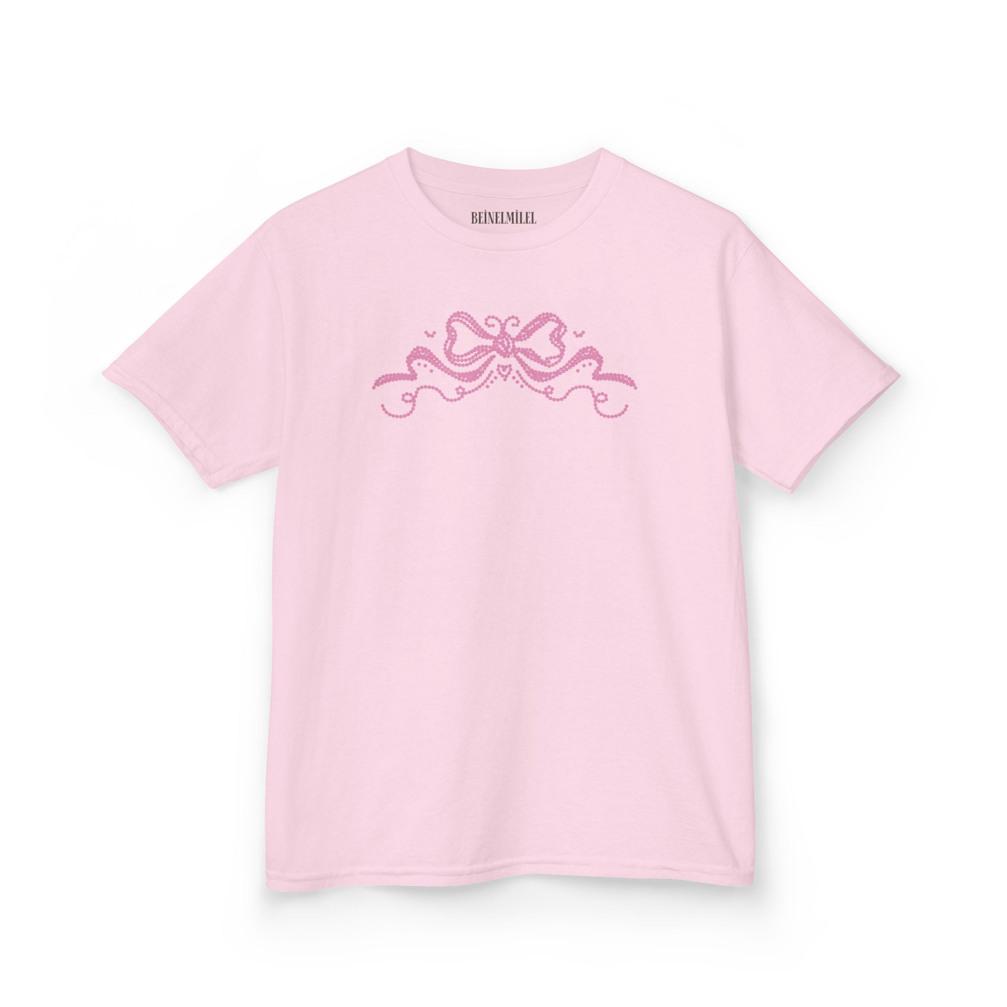Pink Ribbon Detail Baby Tee