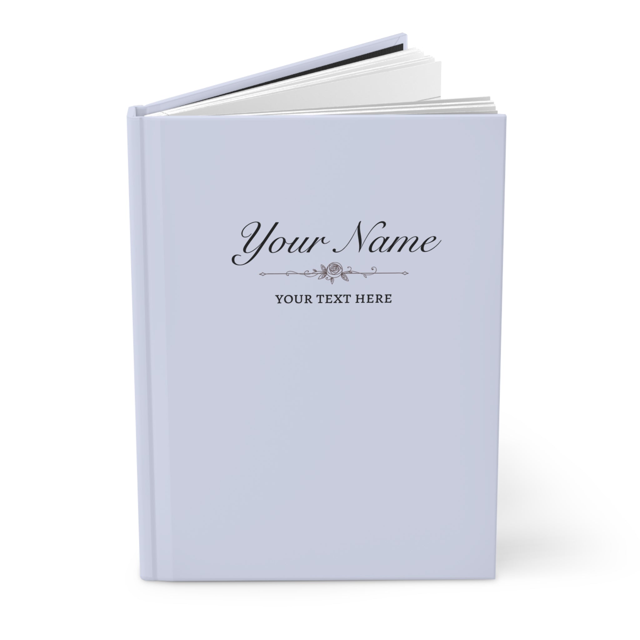 Custom Lilac Notebook - 150 Lined Pages & Hard Cover