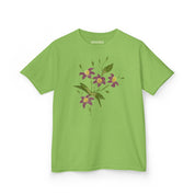 Dark Floral Burgundy Baby Tee