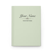 Custom Sage Green Notebook - 150 Lined Pages & Hard Cover