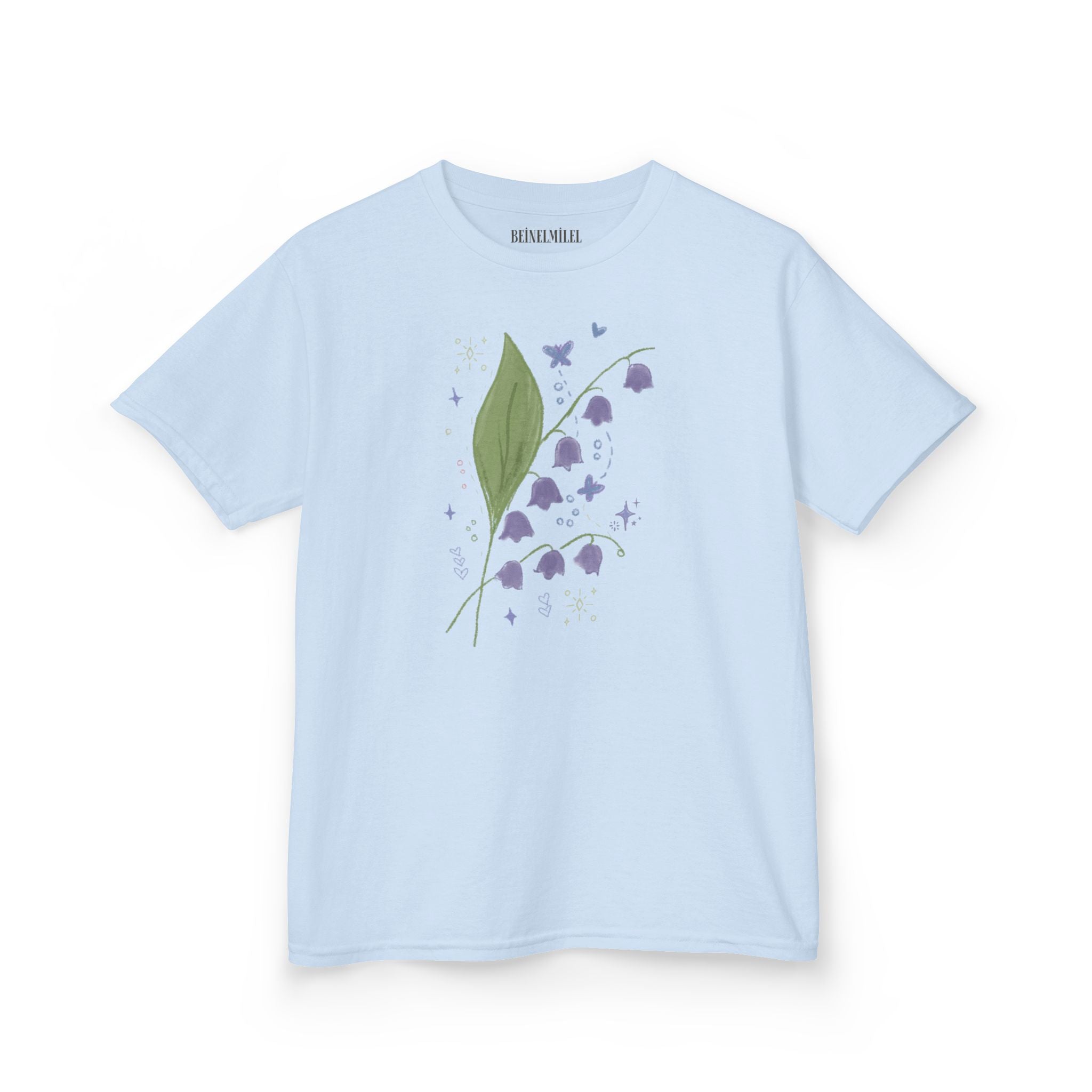 Whimsical Print Lilly of the Valley Baby Tee